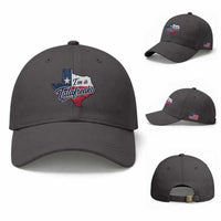 I Am A Talafreako James Talarico Baseball Cap US Senate Vintage Texas Map