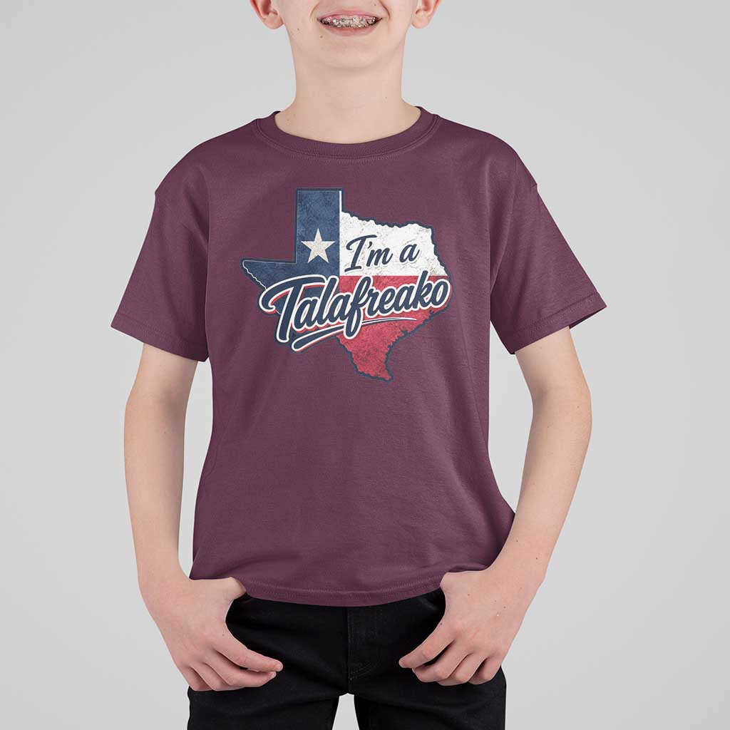 I Am A Talafreako James Talarico T Shirt For Kid US Senate Vintage Texas Map