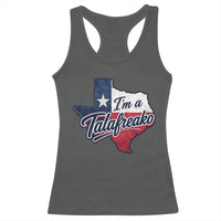 I Am A Talafreako James Talarico Racerback Tank Top US Senate Vintage Texas Map
