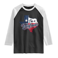 I Am A Talafreako James Talarico Raglan Shirt US Senate Vintage Texas Map