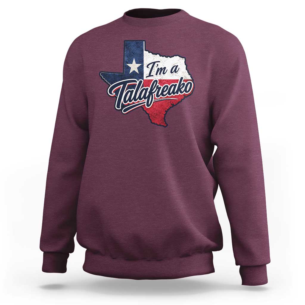 I Am A Talafreako James Talarico Sweatshirt US Senate Vintage Texas Map