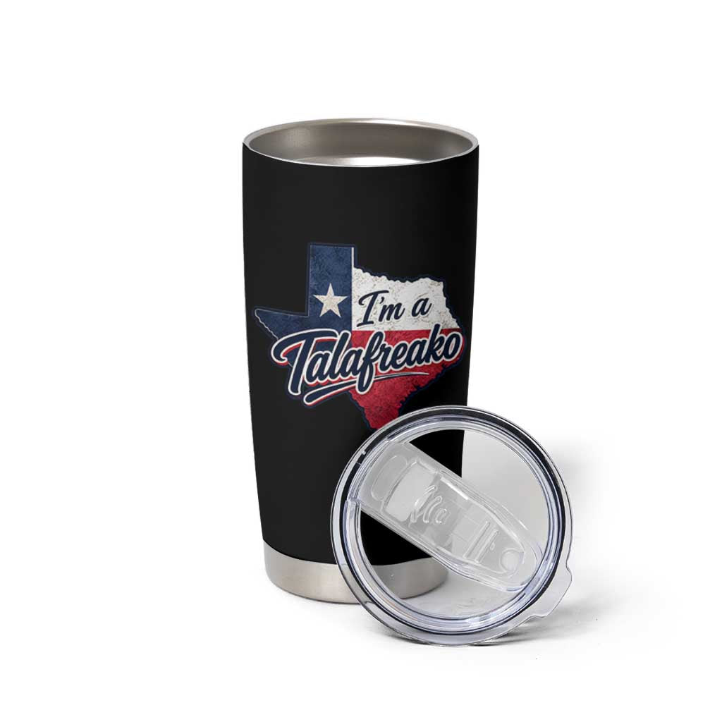 I Am A Talafreako James Talarico Tumbler Cup US Senate Vintage Texas Map