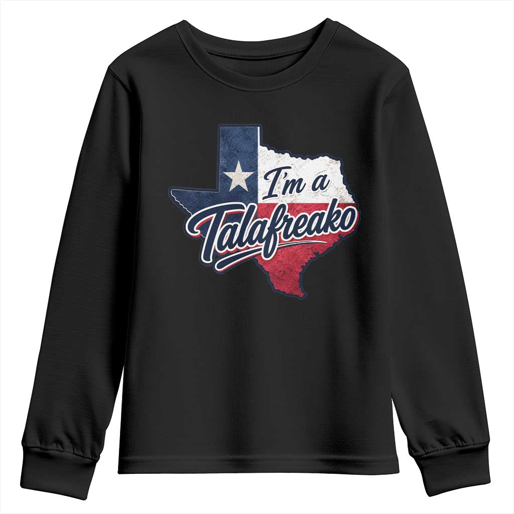 I Am A Talafreako James Talarico Youth Sweatshirt US Senate Vintage Texas Map