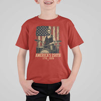 America's 250th Abraham Lincoln Playing Guitar 1776 2026 T Shirt For Kid Funny Electric Guitar Player