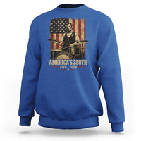 America's 250th Abraham Lincoln Playing Guitar 1776 2026 Sweatshirt Funny Electric Guitar Player