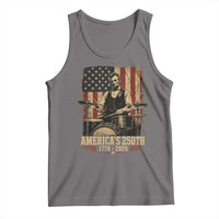 America's 250th Abraham Lincoln Playing Guitar 1776 2026 Tank Top Funny Electric Guitar Player