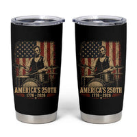 America's 250th Abraham Lincoln Playing Guitar 1776 2026 Tumbler Cup Funny Electric Guitar Player