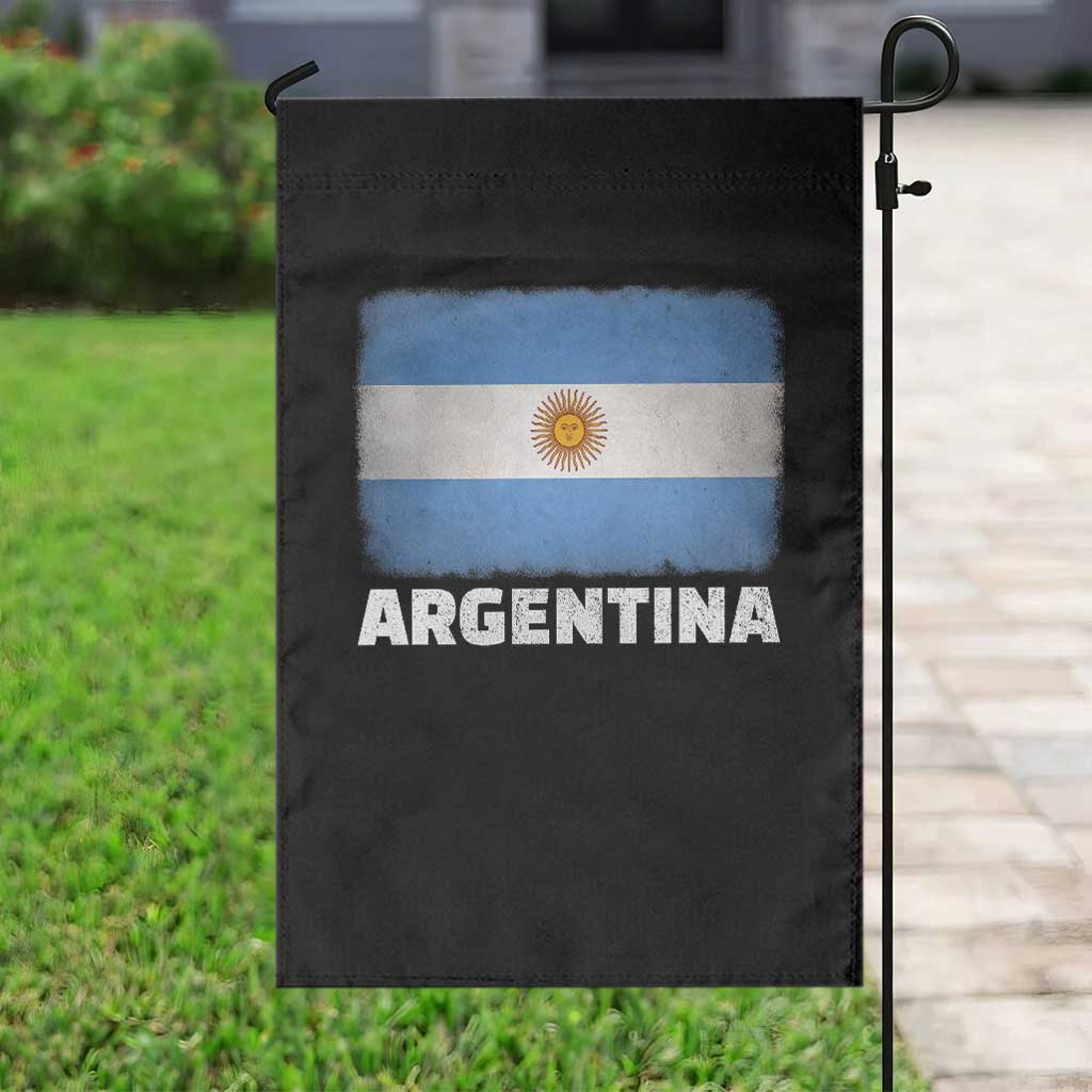 Vintage Argentina Flag Sun of May Argentinian Souvenir Garden Flag