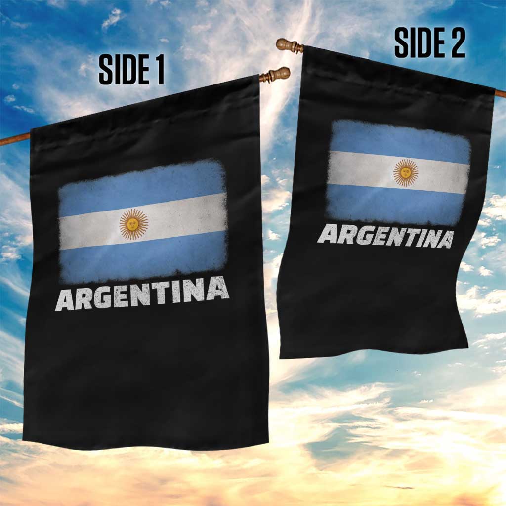 Vintage Argentina Flag Sun of May Argentinian Souvenir Garden Flag