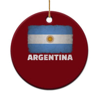 Vintage Argentina Flag Sun of May Argentinian Souvenir Ceramic Ornament