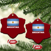 Vintage Argentina Flag Sun of May Argentinian Souvenir Ceramic Ornament