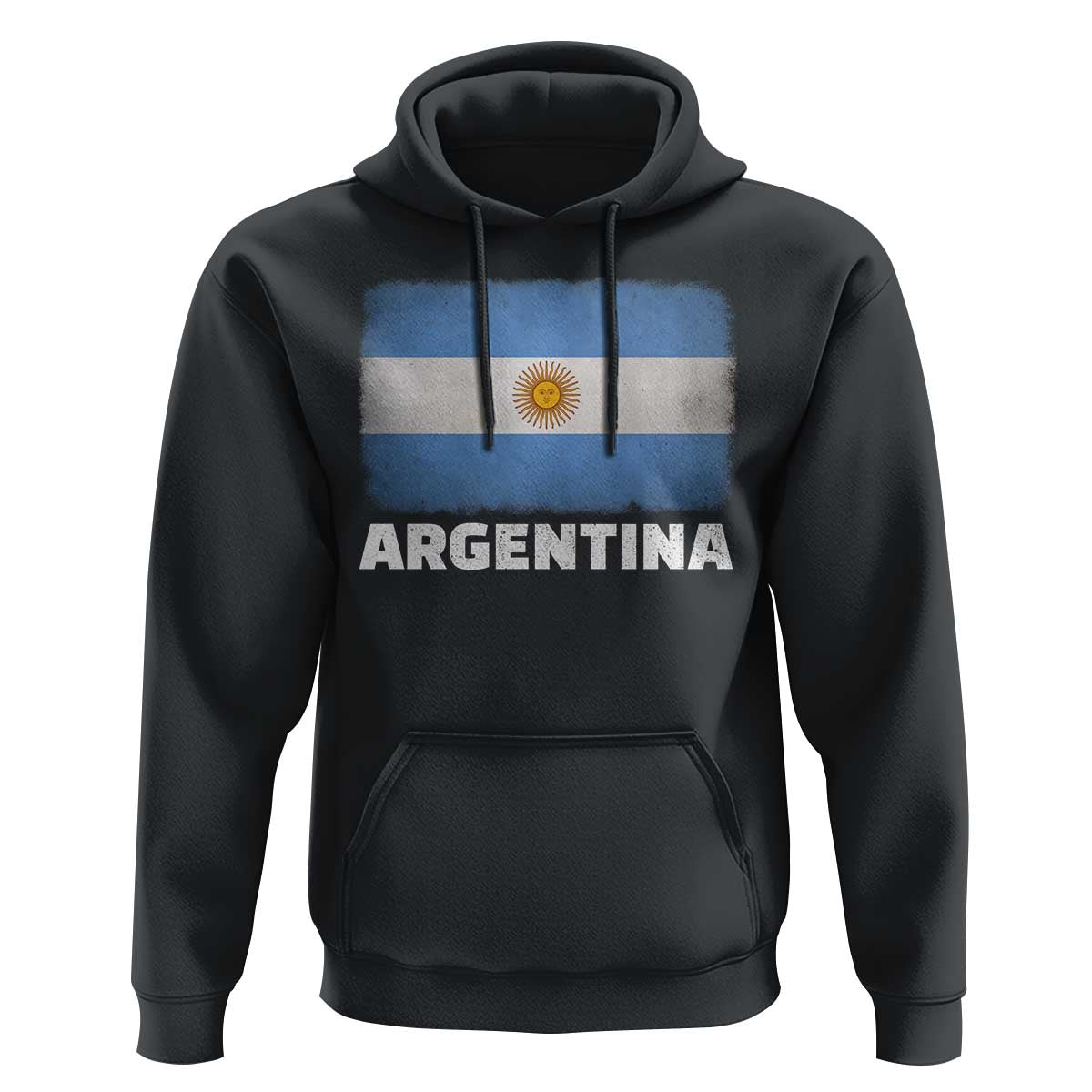 Vintage Argentina Flag Sun of May Argentinian Souvenir Hoodie