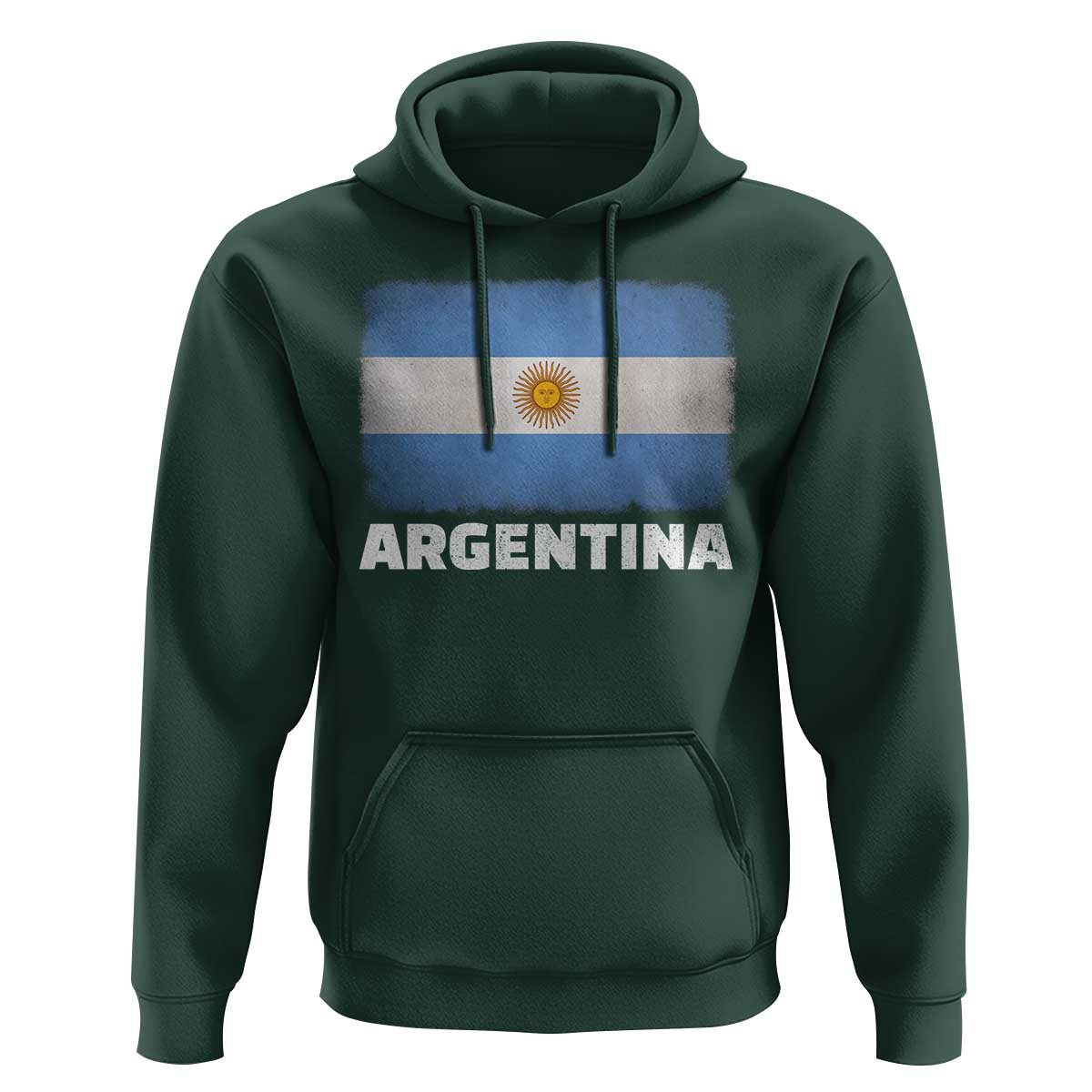 Vintage Argentina Flag Sun of May Argentinian Souvenir Hoodie