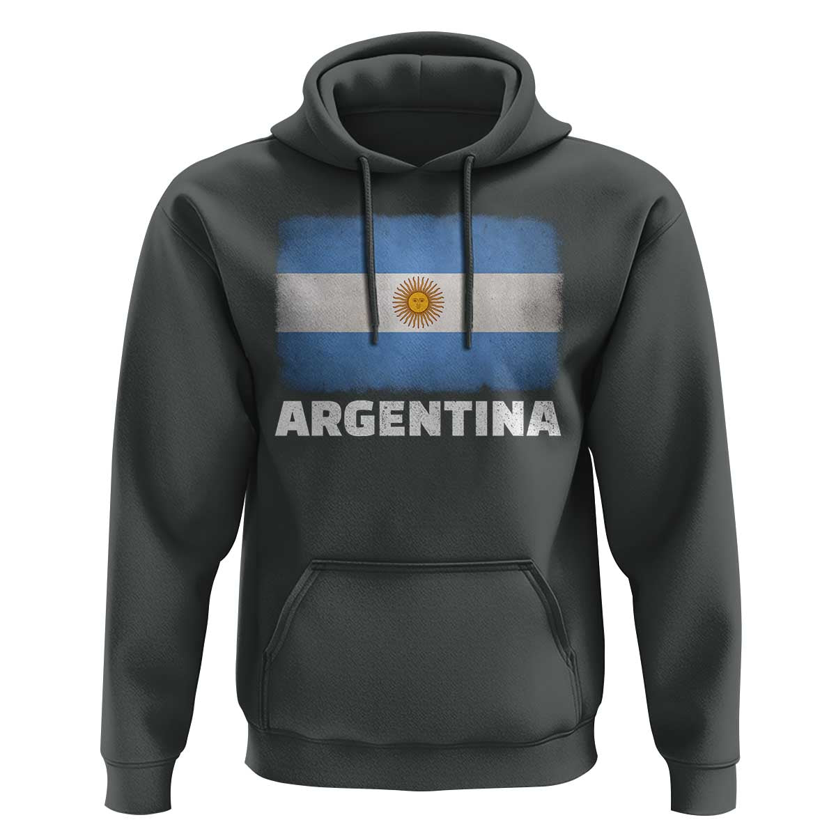Vintage Argentina Flag Sun of May Argentinian Souvenir Hoodie