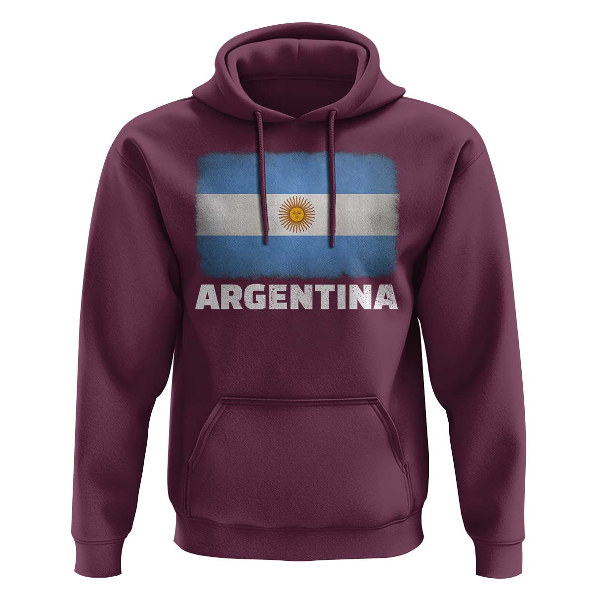 Vintage Argentina Flag Sun of May Argentinian Souvenir Hoodie