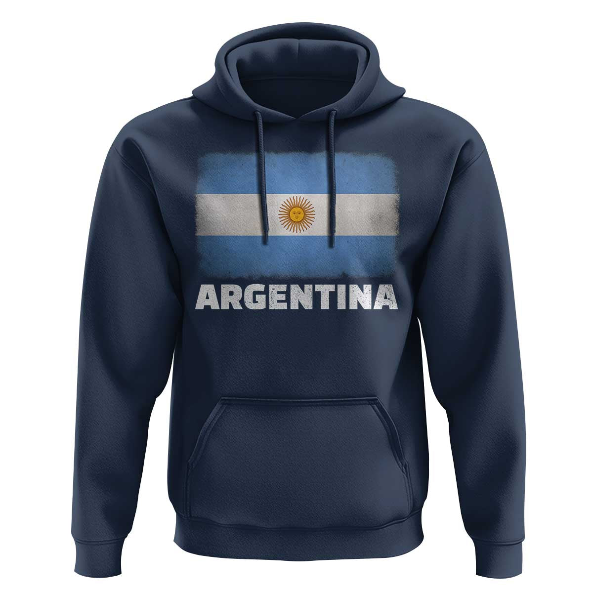 Vintage Argentina Flag Sun of May Argentinian Souvenir Hoodie