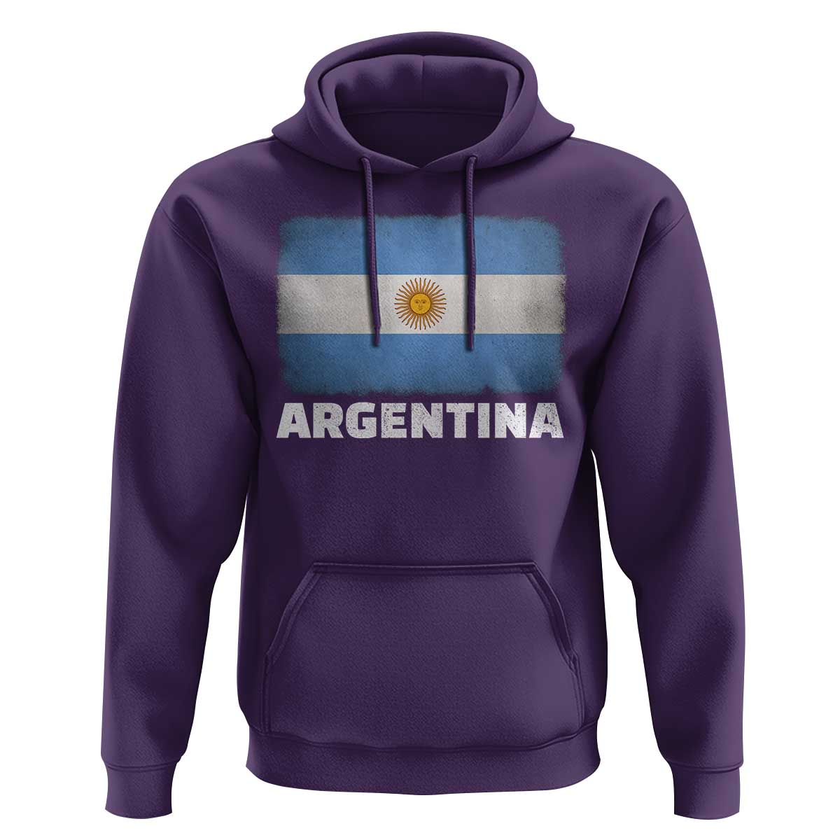 Vintage Argentina Flag Sun of May Argentinian Souvenir Hoodie