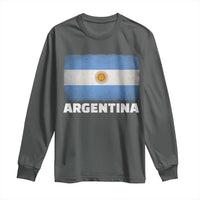 Vintage Argentina Flag Sun of May Argentinian Souvenir Long Sleeve Shirt