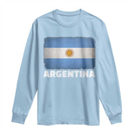 Vintage Argentina Flag Sun of May Argentinian Souvenir Long Sleeve Shirt