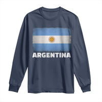 Vintage Argentina Flag Sun of May Argentinian Souvenir Long Sleeve Shirt