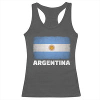 Vintage Argentina Flag Sun of May Argentinian Souvenir Racerback Tank Top