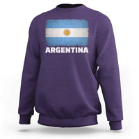 Vintage Argentina Flag Sun of May Argentinian Souvenir Sweatshirt
