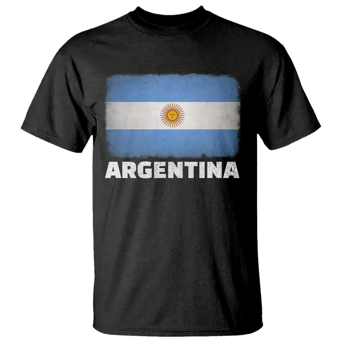 Vintage Argentina Flag Sun of May Argentinian Souvenir T Shirt