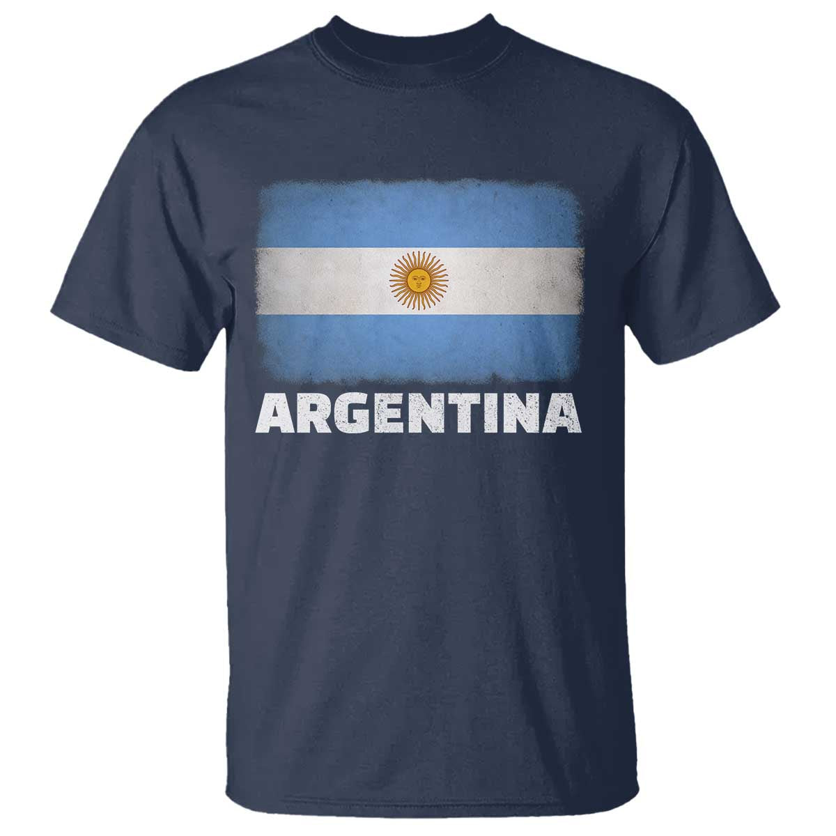 Vintage Argentina Flag Sun of May Argentinian Souvenir T Shirt