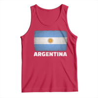 Vintage Argentina Flag Sun of May Argentinian Souvenir Tank Top