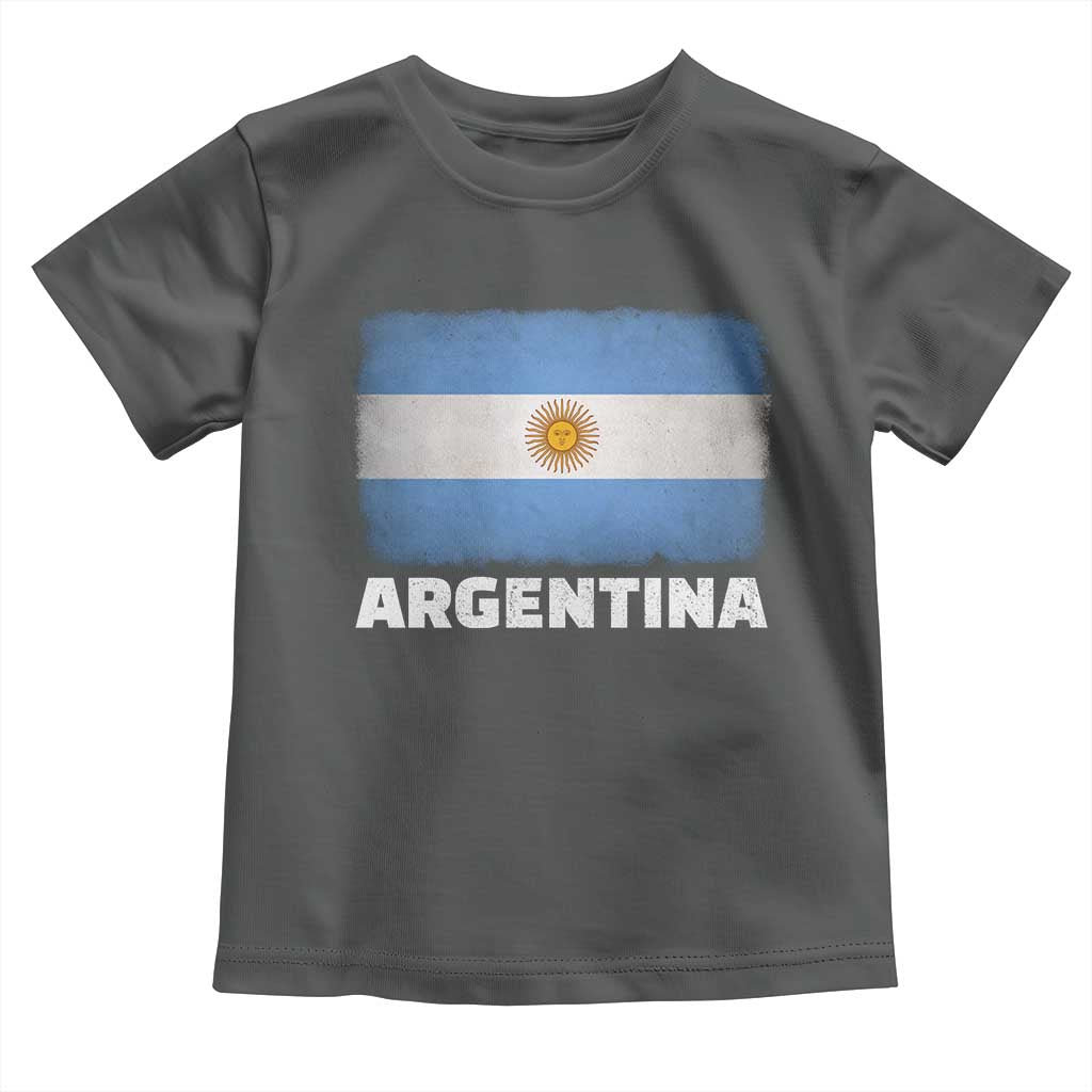 Vintage Argentina Flag Sun of May Argentinian Souvenir Toddler T Shirt