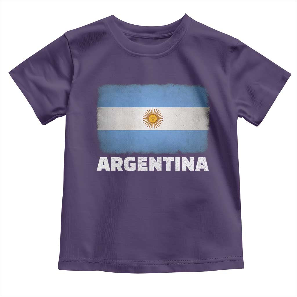 Vintage Argentina Flag Sun of May Argentinian Souvenir Toddler T Shirt