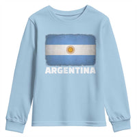 Vintage Argentina Flag Sun of May Argentinian Souvenir Youth Sweatshirt