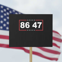 Vintage 8647 Protest Sign US Political FDT Stars And Stripes