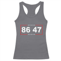 Vintage 8647 Racerback Tank Top US Political FDT Stars And Stripes