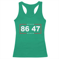 Vintage 8647 Racerback Tank Top US Political FDT Stars And Stripes