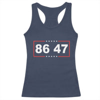 Vintage 8647 Racerback Tank Top US Political FDT Stars And Stripes