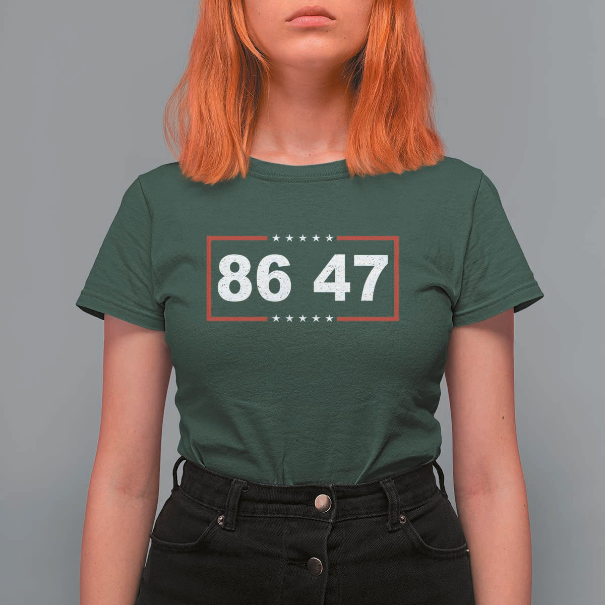 Vintage 8647 T Shirt For Women US Political FDT Stars And Stripes