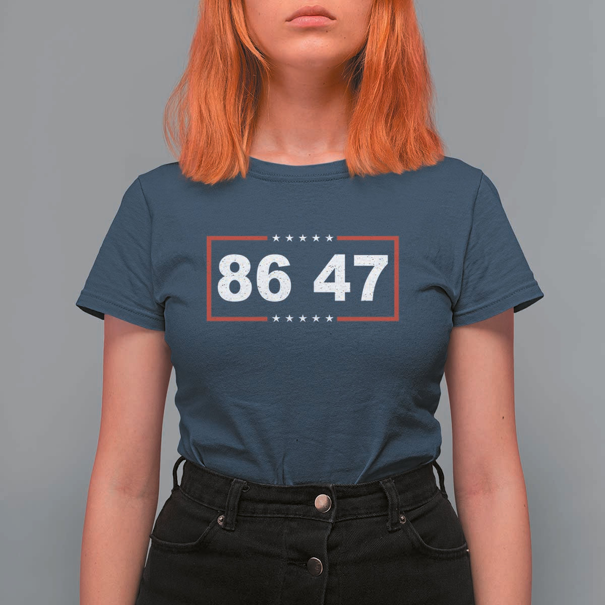 Vintage 8647 T Shirt For Women US Political FDT Stars And Stripes