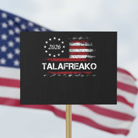 Talafreako James Talarico 2026 Protest Sign US Senate Texas Vintage American Flag