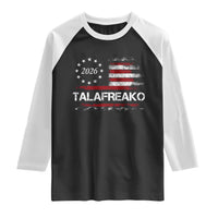 Talafreako James Talarico 2026 Raglan Shirt US Senate Texas Vintage American Flag