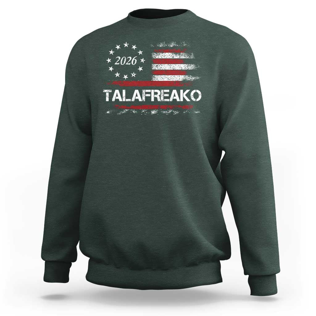 Talafreako James Talarico 2026 Sweatshirt US Senate Texas Vintage American Flag