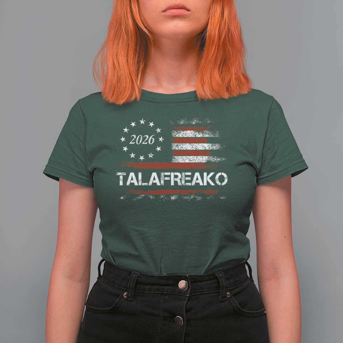 Talafreako James Talarico 2026 T Shirt For Women US Senate Texas Vintage American Flag