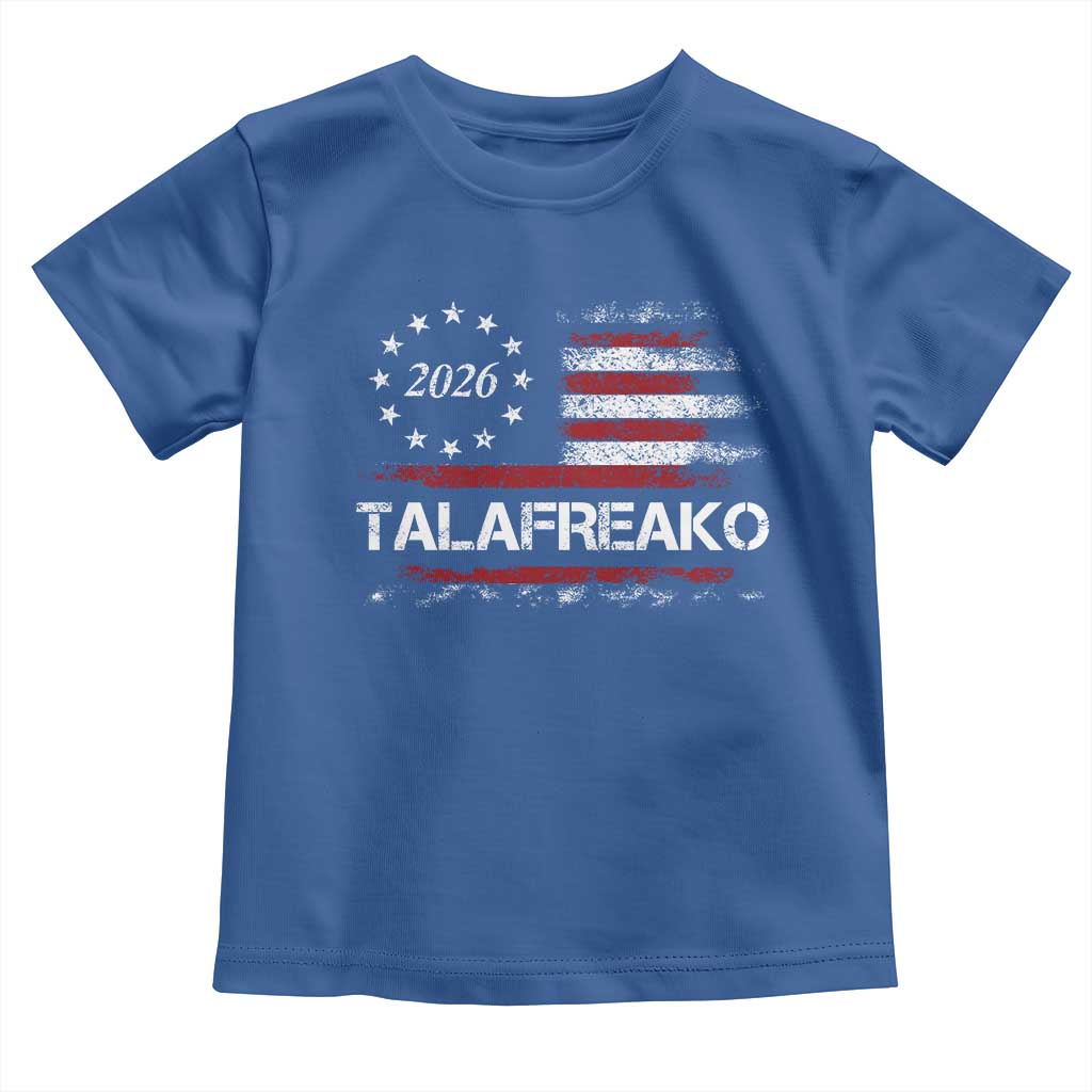 Talafreako James Talarico 2026 Toddler T Shirt US Senate Texas Vintage American Flag