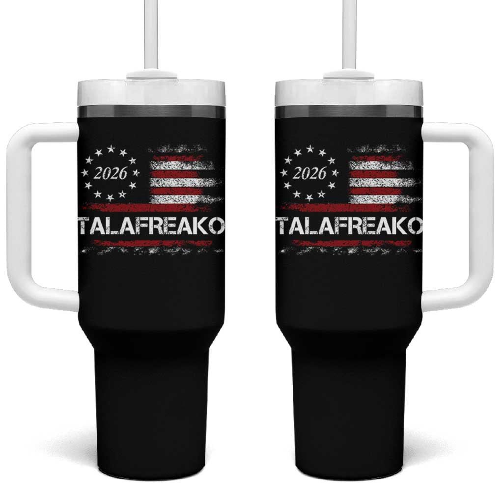 Talafreako James Talarico 2026 Tumbler With Handle US Senate Texas Vintage American Flag