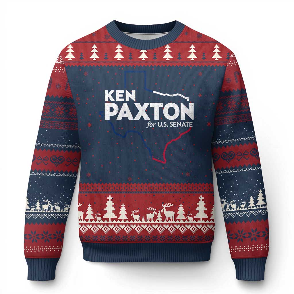 Ken Paxton for US Senate Ugly Christmas Sweater Texas Senate Race 2026