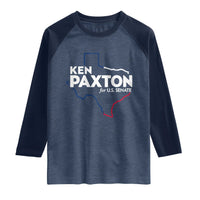 Ken Paxton for US Senate Raglan Shirt Texas Senate Race 2026