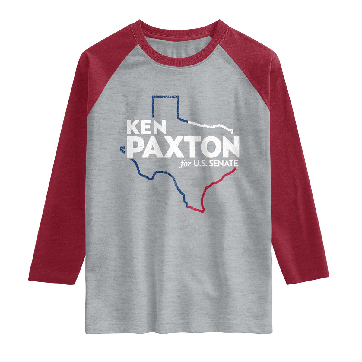 Ken Paxton for US Senate Raglan Shirt Texas Senate Race 2026