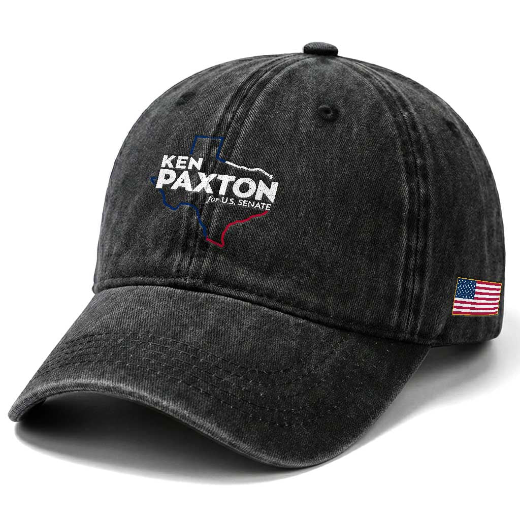 Ken Paxton for US Senate Washed Cotton Baseball Cap Texas Senate Race 2026