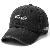 Ken Paxton for US Senate Washed Cotton Baseball Cap Texas Senate Race 2026