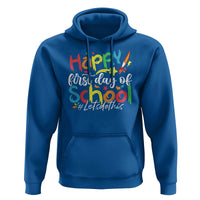 Happy First Day Of School Hoodie Artists Brushes Art Class - Wonder Print Shop